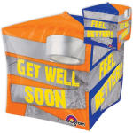 22" Get Well Soon Cube Mylar