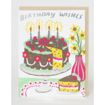 greeting card- Birthday Wishes w/ Silver Foil