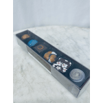 Box of assorted chocolates in individual paper cups