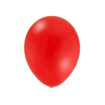 Single red balloon on a white background