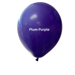 A single plum purple balloon on a white background