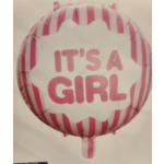 Baby girl mylar balloon