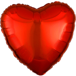 Red Heart Mylar Balloon