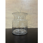 Low textured glass vase