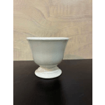Ceramic Ivory footed compote