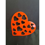 Metal Heart wall hanger Cut out heart