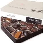 Box of assorted chocolates in a gift tray