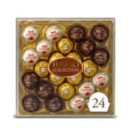Box of Ferrero Rocher and Raffaello chocolates