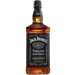 Bottle of Jack Daniel's Tennessee whiskey on a white background