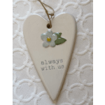 Always With Us Ceramic Heart