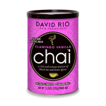 Pink can of David Rio Flamingo Vanilla chai tea