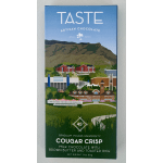 Box of Taste artisan chocolate with a Brigham Young University campus illustration