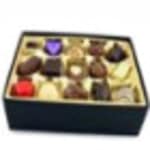 Box of assorted chocolates in a gift box