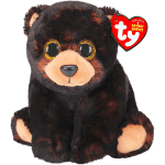 Plush bear with glittery eyes and a Ty Beanie Babies tag