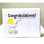 New Baby Greeting Card with Handwritten Note