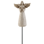 Angel figurine on a thin black stake