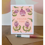 Thank You card- Strange Flowers