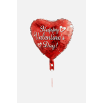 Red heart-shaped balloon with "Happy Valentine's Day" text