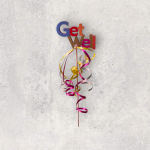 Get Well pick with colorful curling ribbons