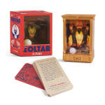 Mini Zoltar fortune-teller toy with box and fortune cards