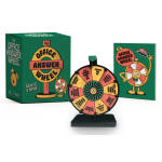 Office Answer Wheel game set with green packaging and a tabletop spinner
