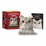 Dog-themed book and figurine gift set with a white dog bust