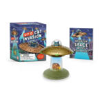 Toy UFO cat invasion set with box and booklet