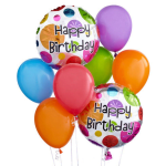 BIRTHDAY BUNDLE MYLAR AND LATEX BALLOONS
