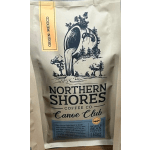 Bag of Northern Shores Canoe Club whole bean coffee