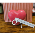 Heart Shaped Candle - Fresh Cut Roses 