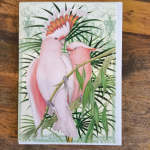 Pink Parrots Card