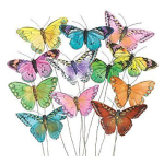  Feather Monarch Butterflies 