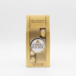 Box of Ferrero Rocher milk chocolate hazelnut candies