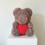 Luxury Brown  Rose Teddy Bear with Heart – Signature Love Gift 70cm