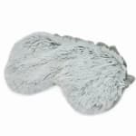 Gray plush animal toy on a white background