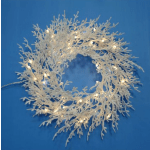 +24"  iced trig branch wreath