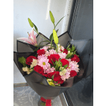 Bouqueth rosas rojas mixto 