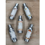 Set of five Greenleaf scented room spray bottles arranged on a wood surface