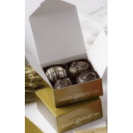 Box of assorted chocolates in a gift box