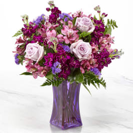 The Ftd Purple Presence Bouquet Vase Included In Stevenson Ranch Ca Flowers More
