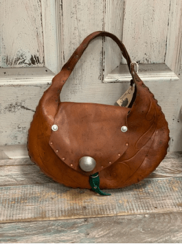 rustic leather tote