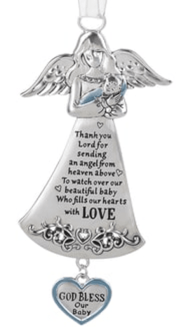 Guardian Angel Ornament For Baby Boy By Avon Floral World Florist Gift Shoppe