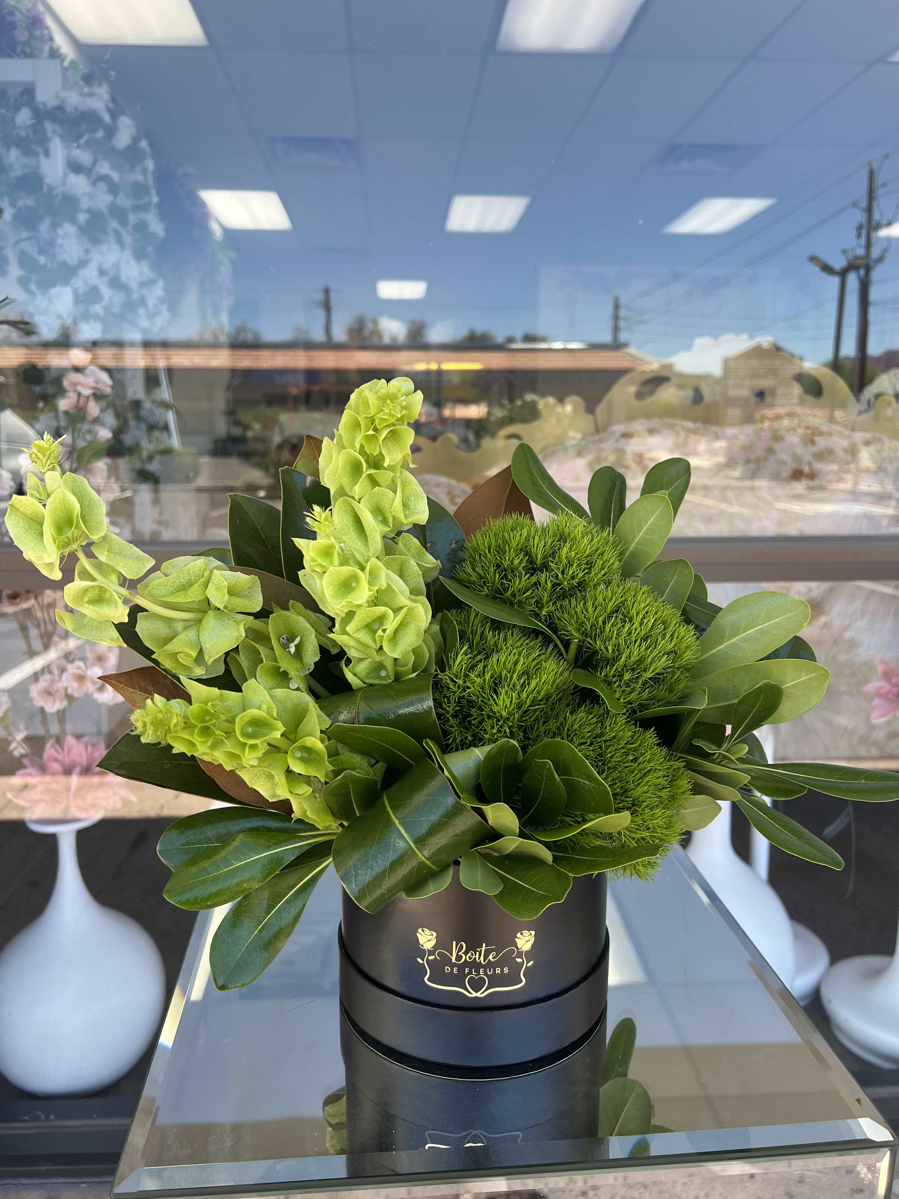 Green Garden - Green Garden is a lush foliage arrangement featuring premium greenery and textured botanical elements. Designed with fresh seasonal greens, this elegant arrangement brings natural beauty, modern style, and lasting freshness to any home or office. 