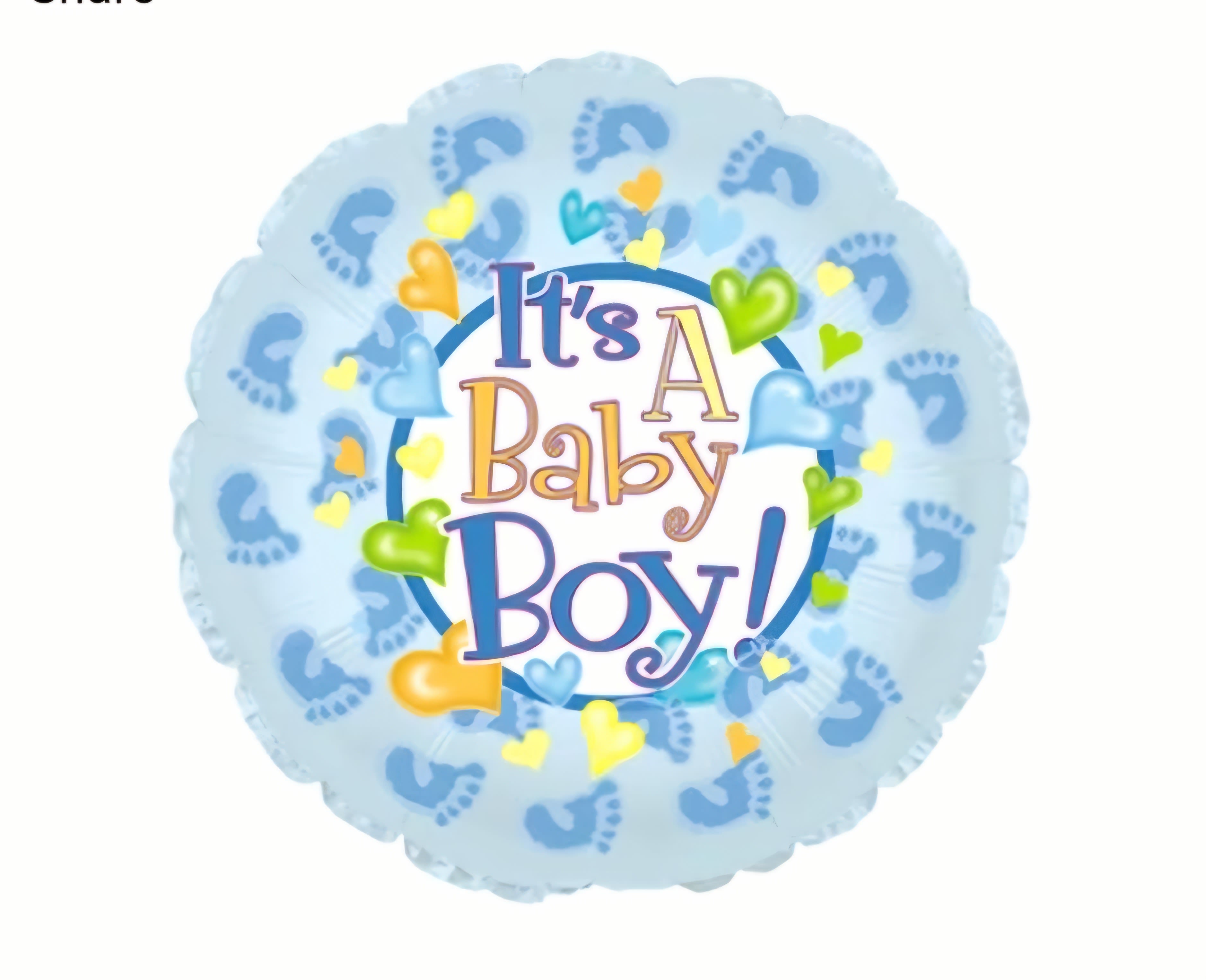  Baby Boy Mylar Balloons - Mylar balloon varies per theme.