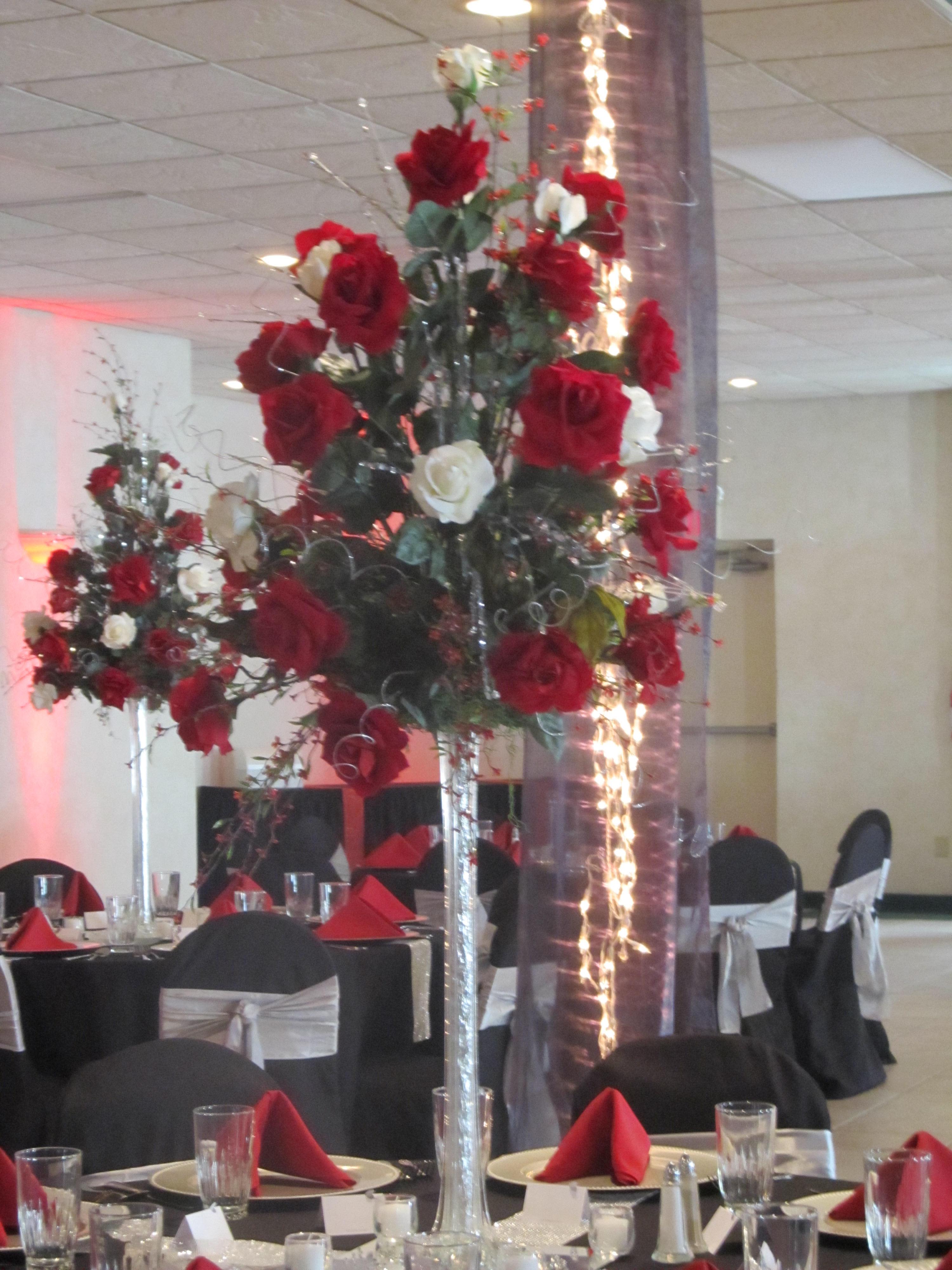 Eifel Tower Vase - Tall vase arrangement can be made i any color for your special event. - Ottawa Florist