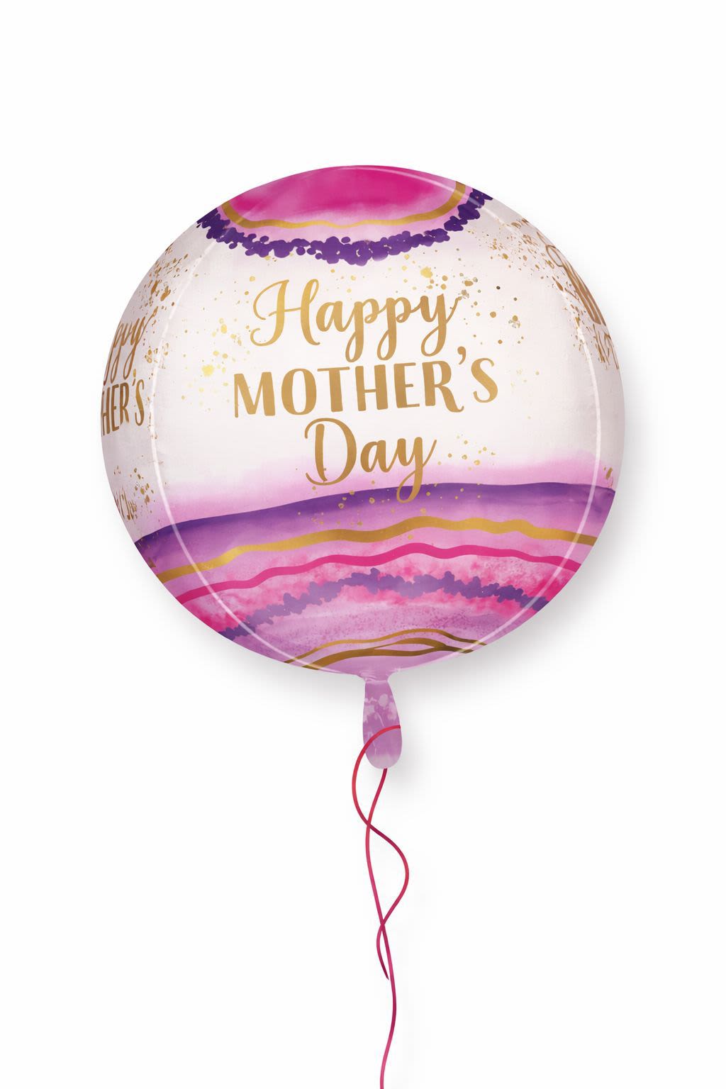 Happy Mother's Day Orb Balloon - 1 Decorative Balloon  15 in x 16 in (38 cm x 40 cm)