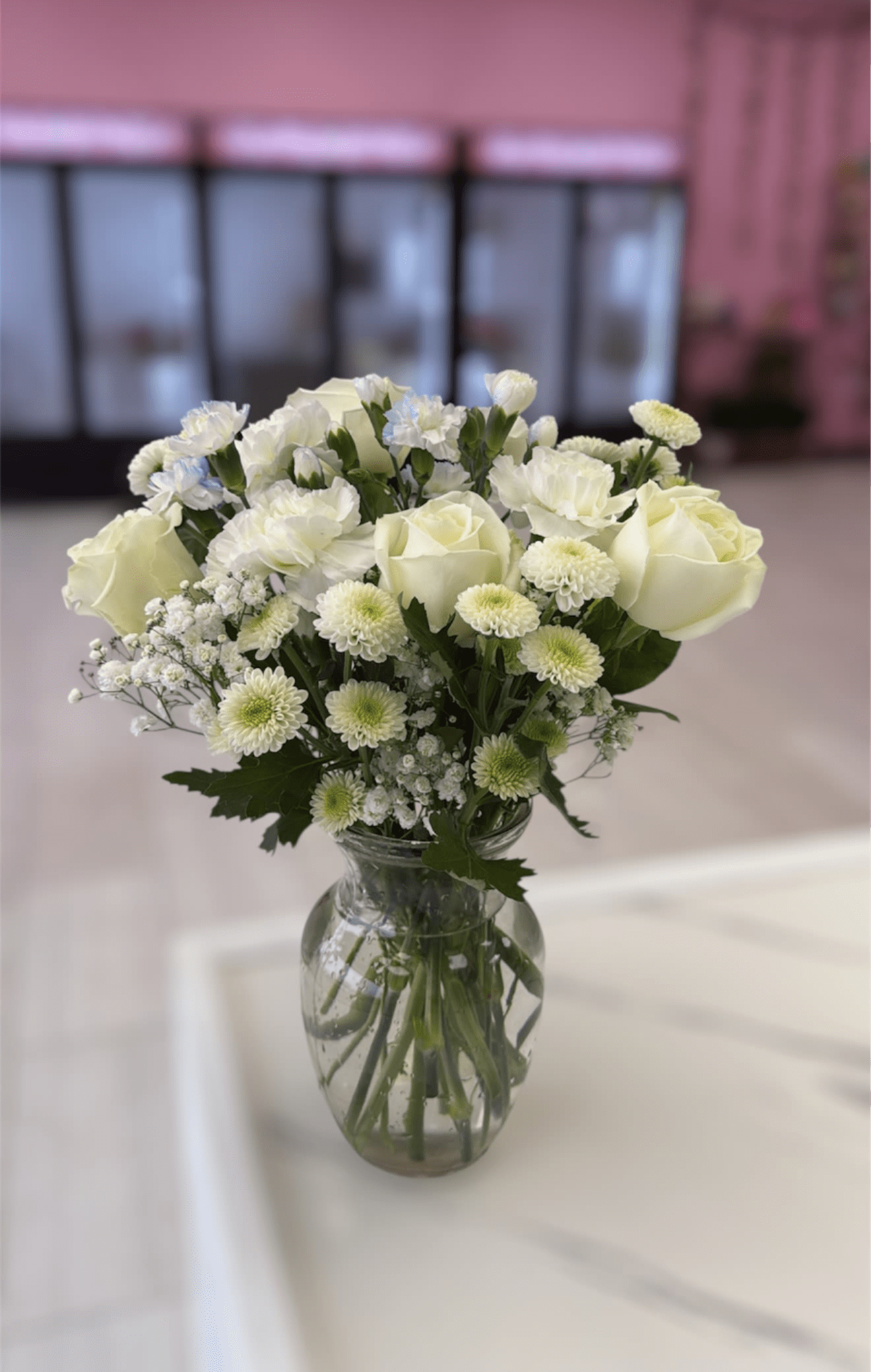 Thinking Of You - . Please note that florists may need to make substitutions based on inventory to ensure the freshest blooms are delivered, while maintaining the arrangement's overall aesthetic.
