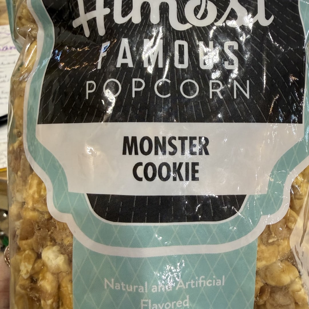 Bag of monster cookie flavored popcorn
