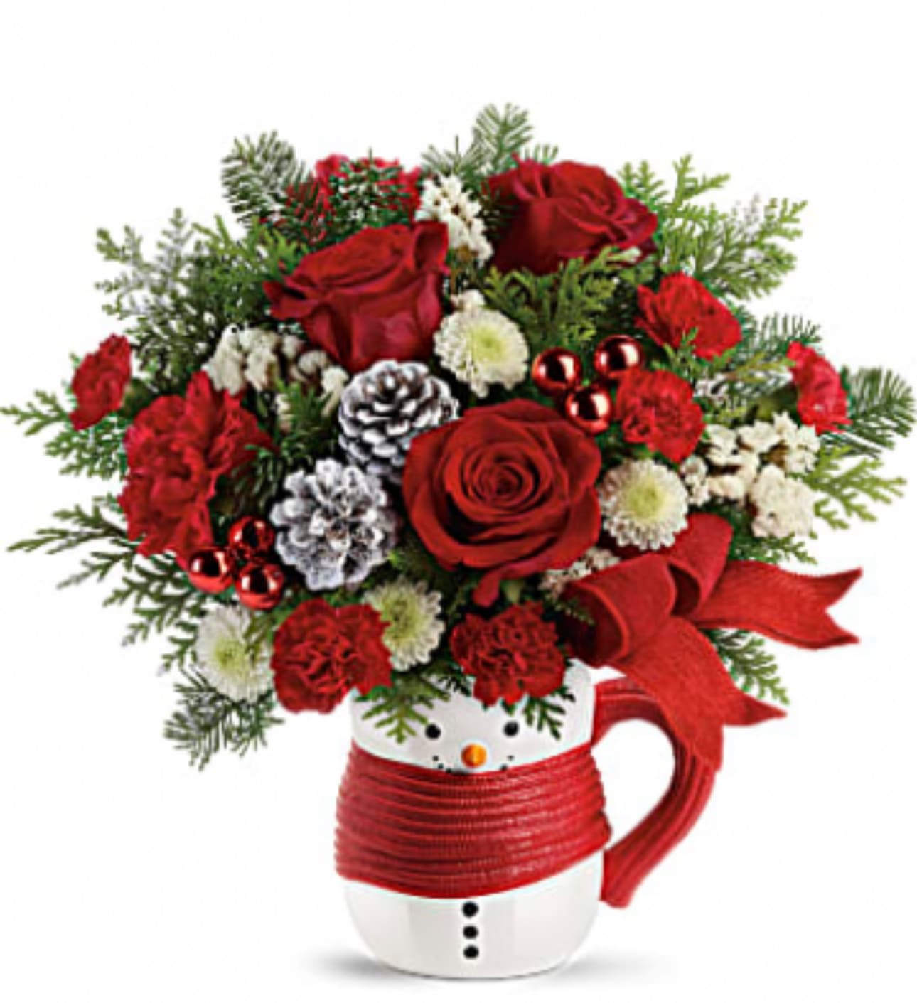 Sweet Snowman  - Remembering Christmas with a sweet snowman surrounded by flowers can be a lovely way to combine the joy of the season with creativity while the flowers add a fresh and beautiful touch to the memory. 