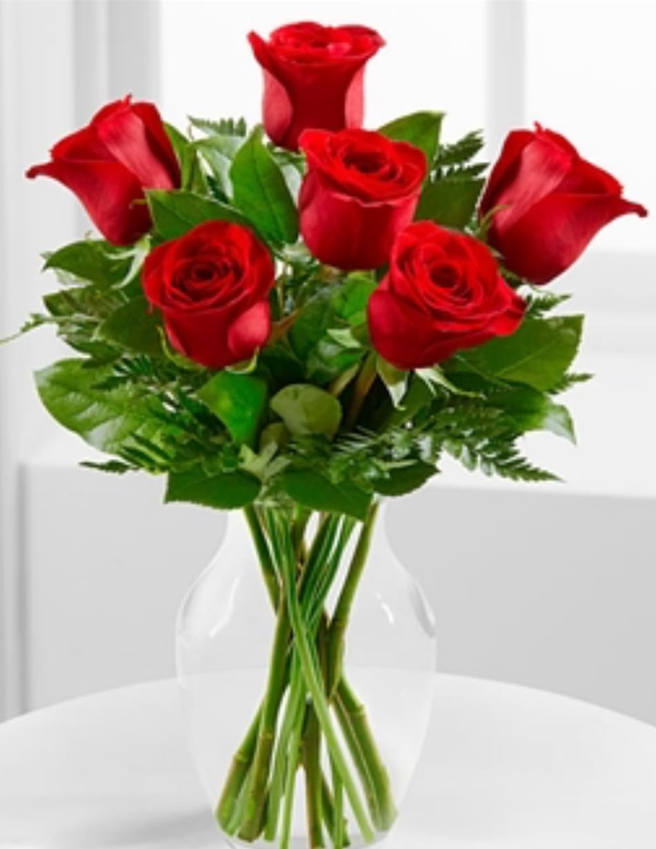 half a dozen long stem roses - half a dozen beautiful long stem 